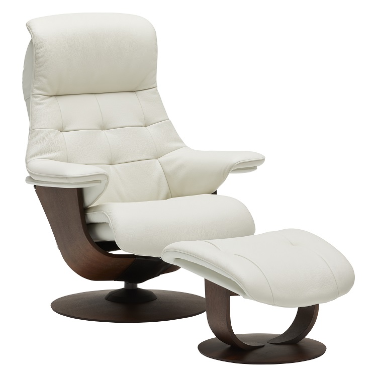 ザ・ファースト RU7300（M）オットマンセット ホワイト モカブラウン