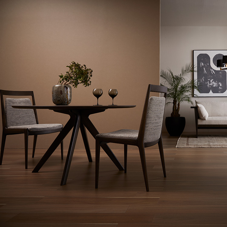 domani】 Excel-Life ダイニングテーブル DSA411 スモークドオーク