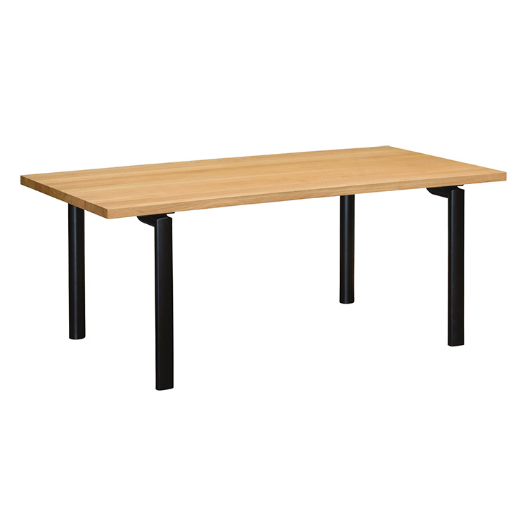 ダイニングテーブル 幅150cm DW5321 ピュアオーク（脚部ブラック