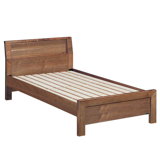 ベッドフレーム NW74 シングル ウォールナットナチュラル 通販