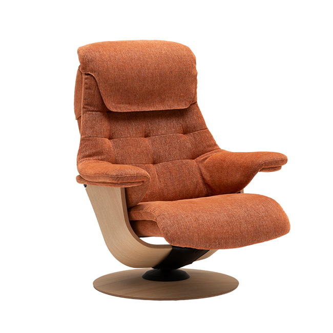 期間限定】リクライニングチェア(S+) RU7202 スパイスオレンジ ピュア