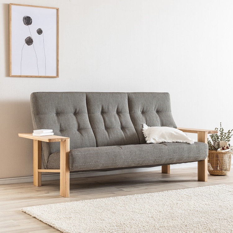 3人掛ソファ WT3603 ミックスブラック ピュアオーク 通販 | 【公式