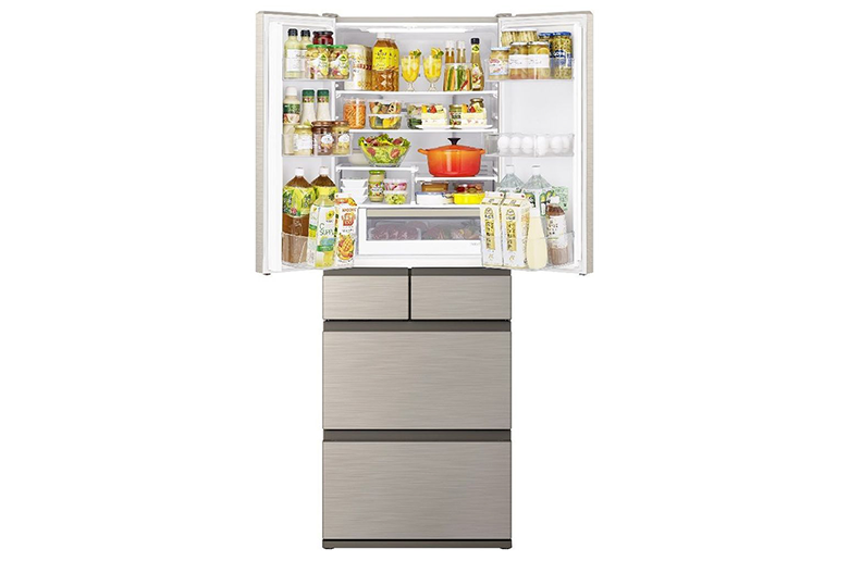 日立 冷蔵庫 Hタイプ R-H54R（537L／6ドア／観音開きタイプ