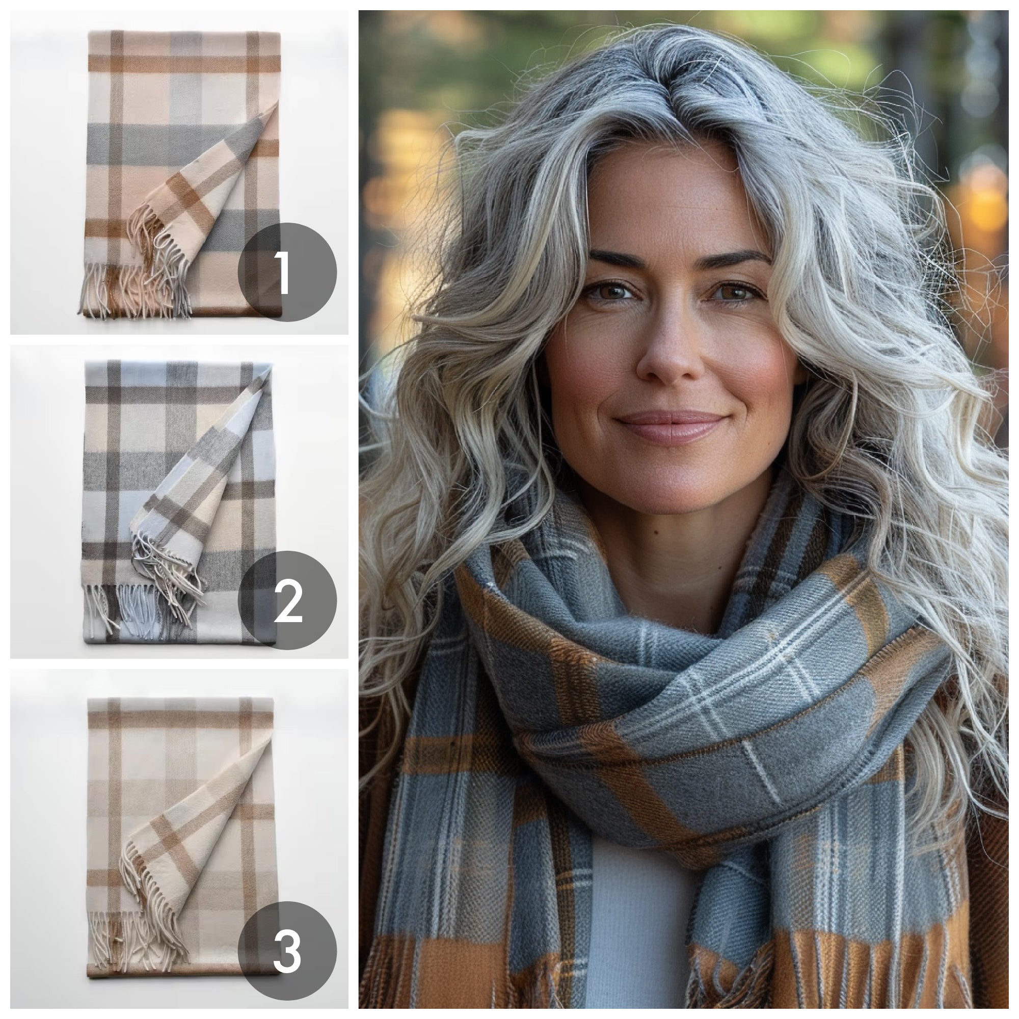 Long cashmere scarf with tassels | Shop 100% wool and cashmere