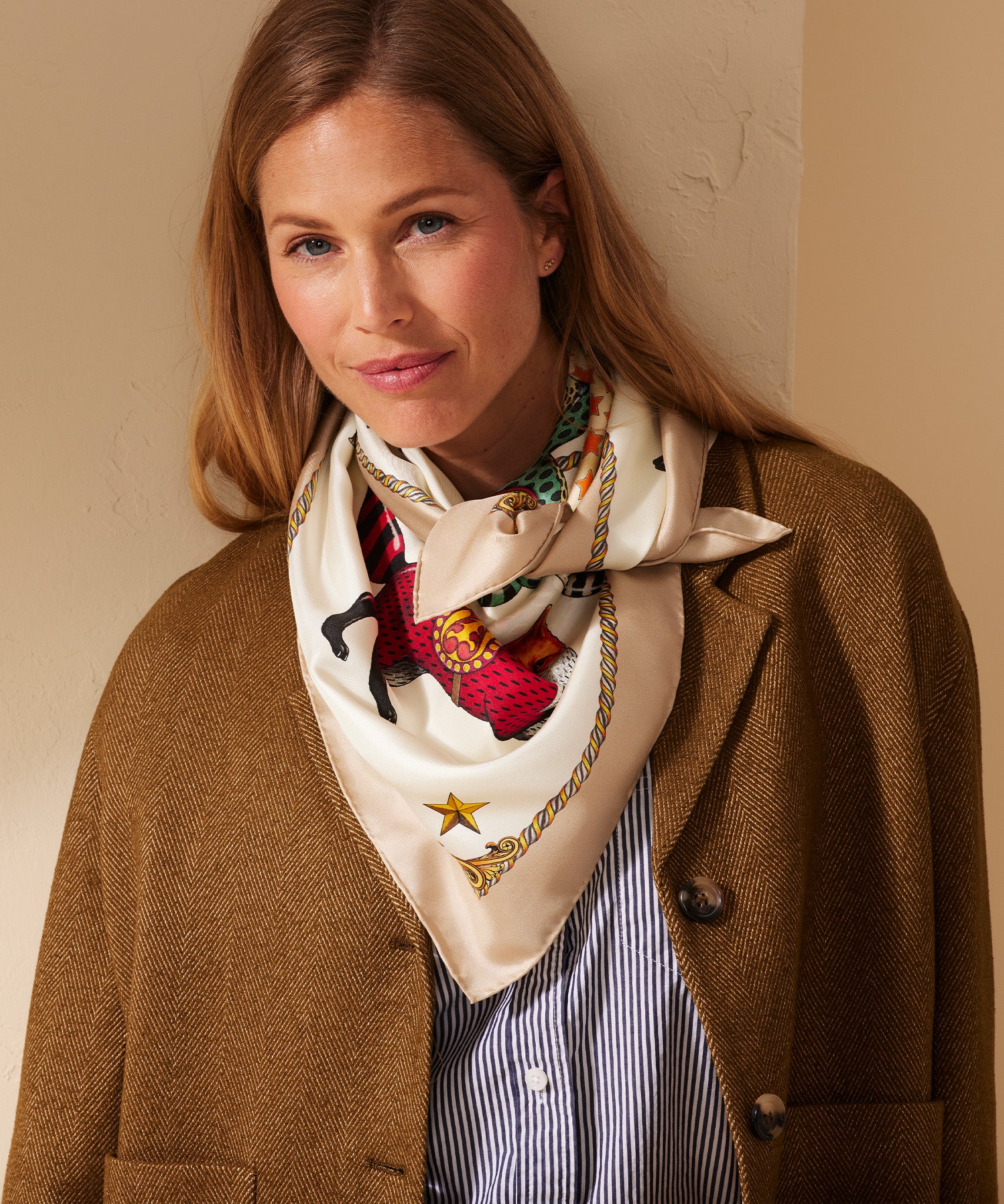 Scarves | The Menagerie Silk Square Scarf | Echo