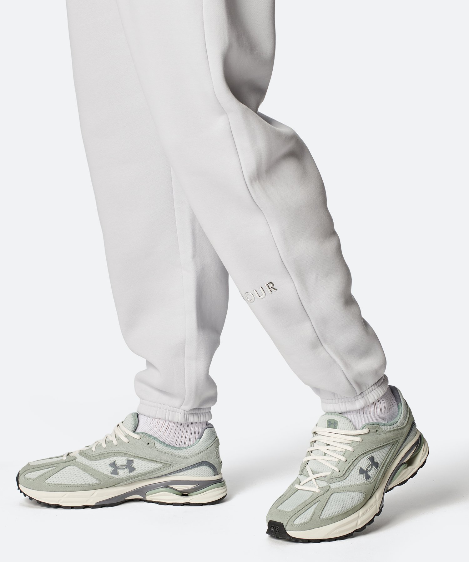 アンダーアーマー公式】 UAアイコンフリース メタリック ロゴ パンツ