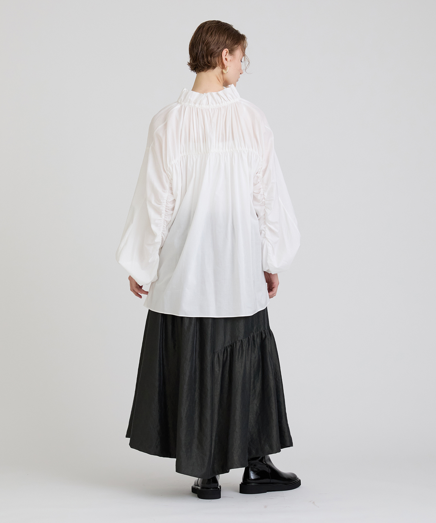 ドレープローンギャザーブラウス ｜ハウス オブ ロータス＜HOUSE OF