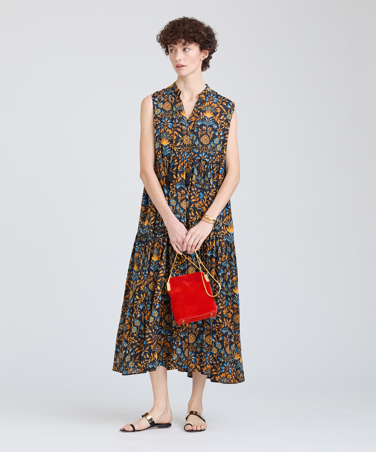 ボタニカルプリントティアードワンピース ｜ハウス オブ ロータス