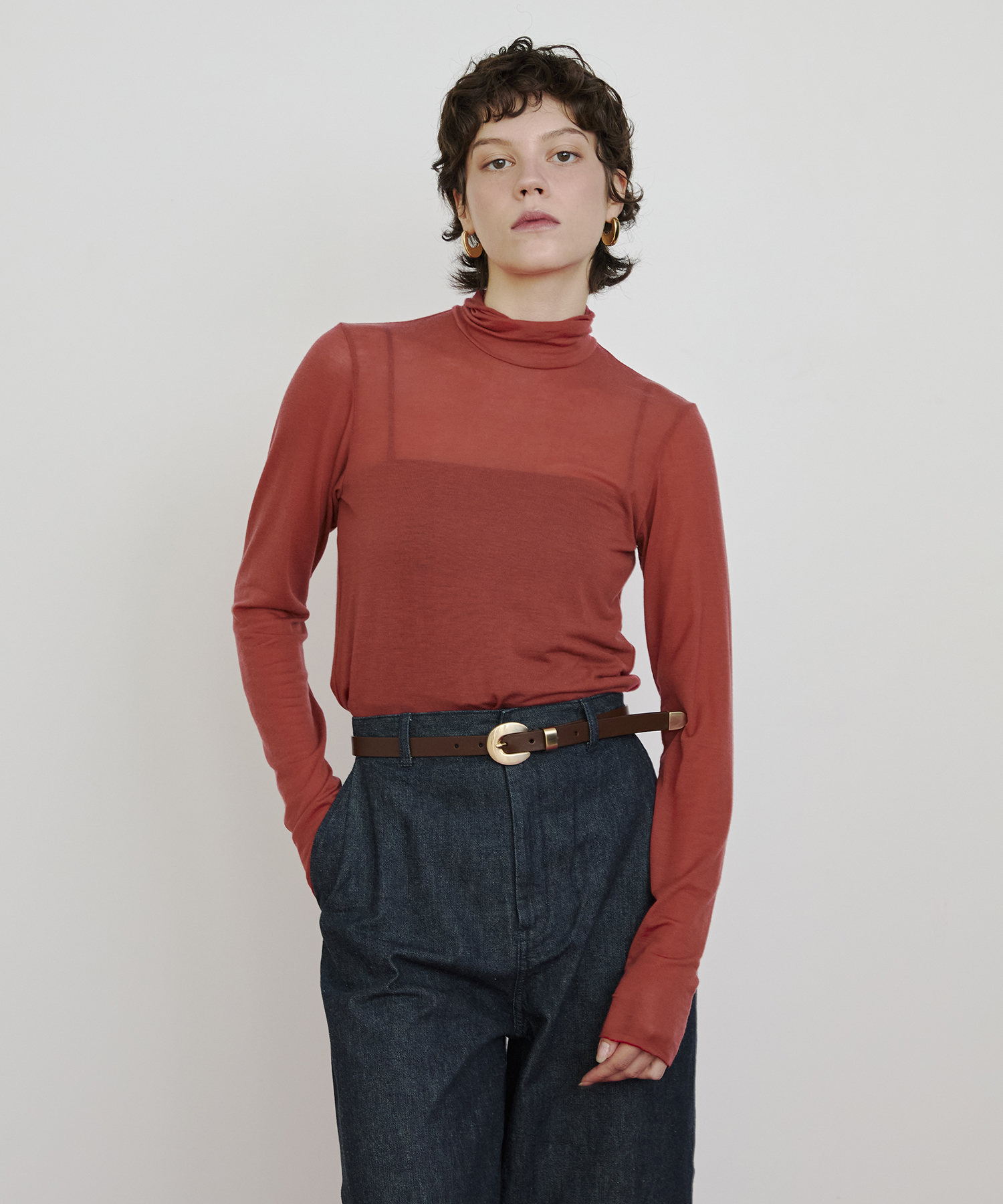 シアータートルネックプルオーバー ｜ハウス オブ ロータス＜HOUSE OF