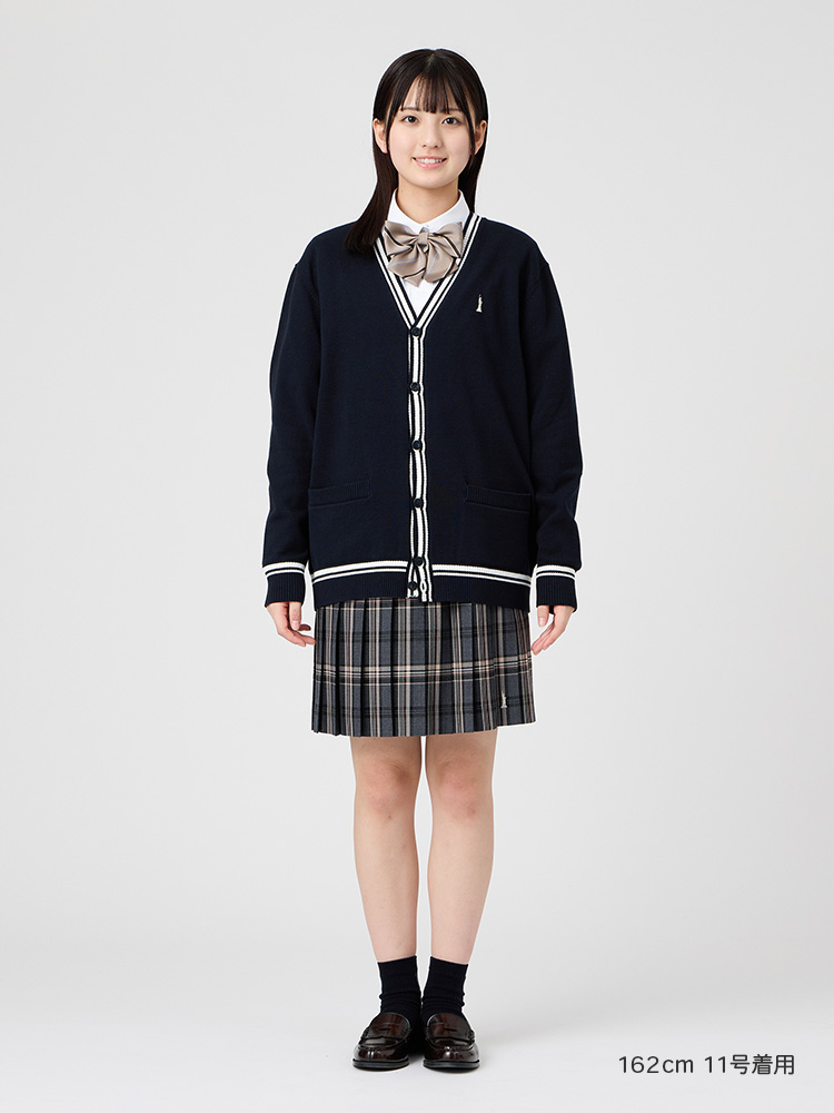 Venus 綿カーディガン12G〈ライン入り〉ハイゲージ（薄手） | 【公式