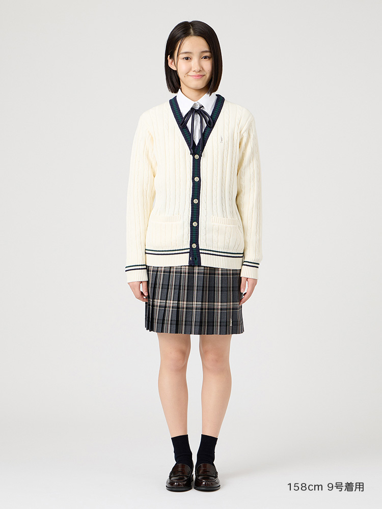 Venus チェックスカート（48cm丈）裏地付 女神刺繍入り | 【公式通販