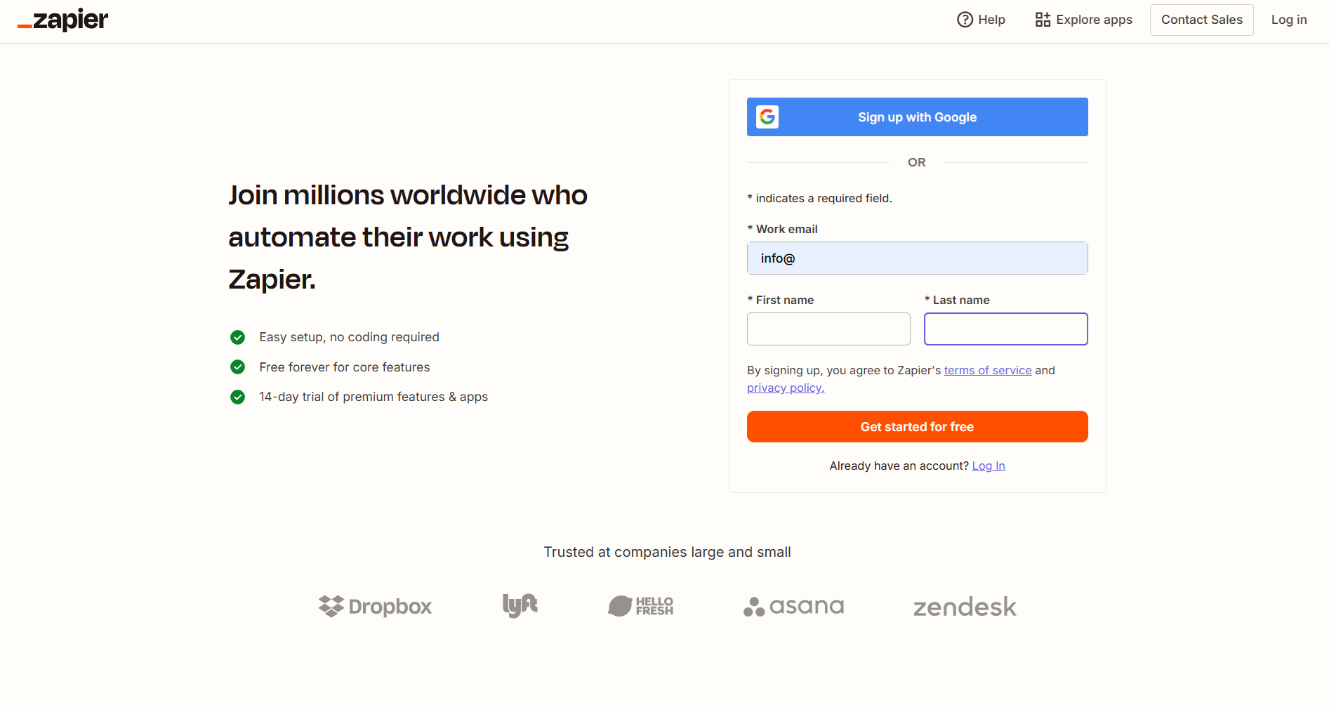 Zapierの紹介とアカウント登録の手順について│Easy Wand