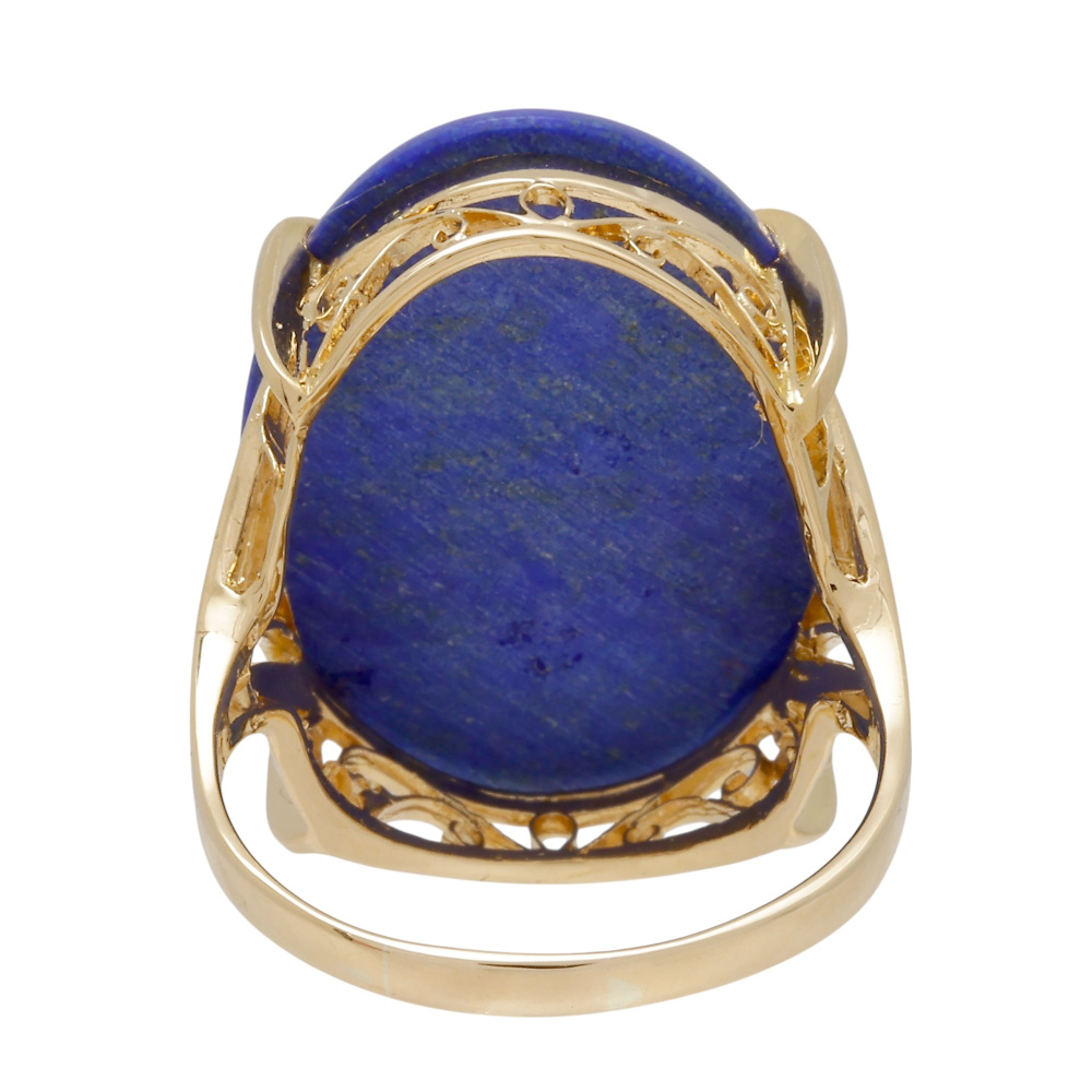 ラピスラズリ付のリングK18 重量合計4.1gの単純計算価格75