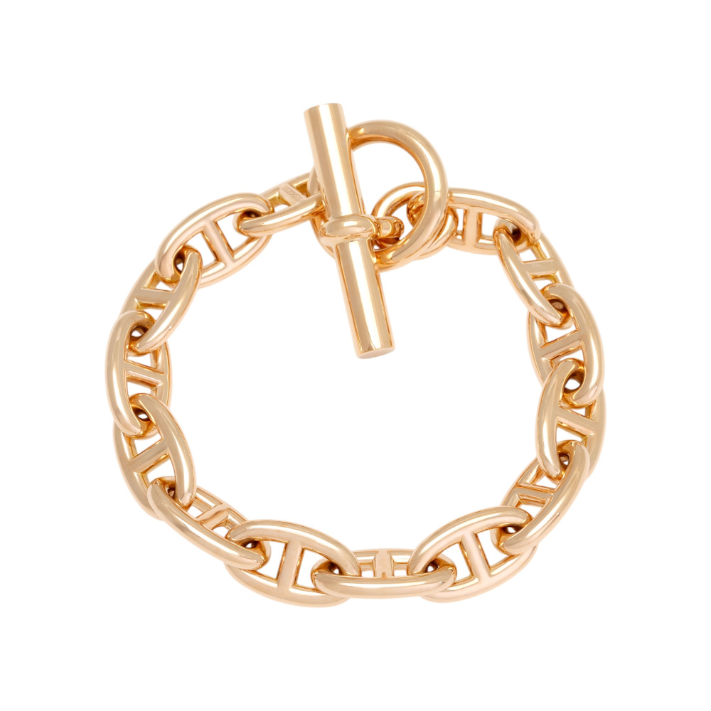 未使用] エルメス シェーヌダンクル GM 14コマ J416702 ブレスレット