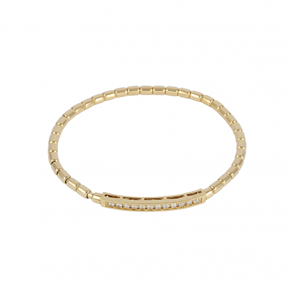 K18イエローゴールド ダイヤモンド バングル J352790 | ユキザキ