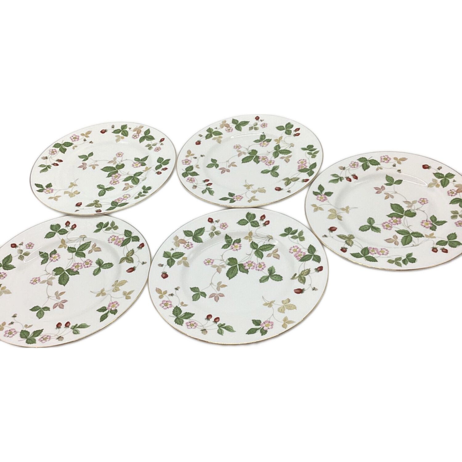Wedgwood (ウェッジウッド) プレート ワイルドストロベリー 5Pセット
