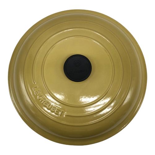 LE CREUSET (ルクルーゼ) 両手鍋 30cm イエロー ビュッフェ