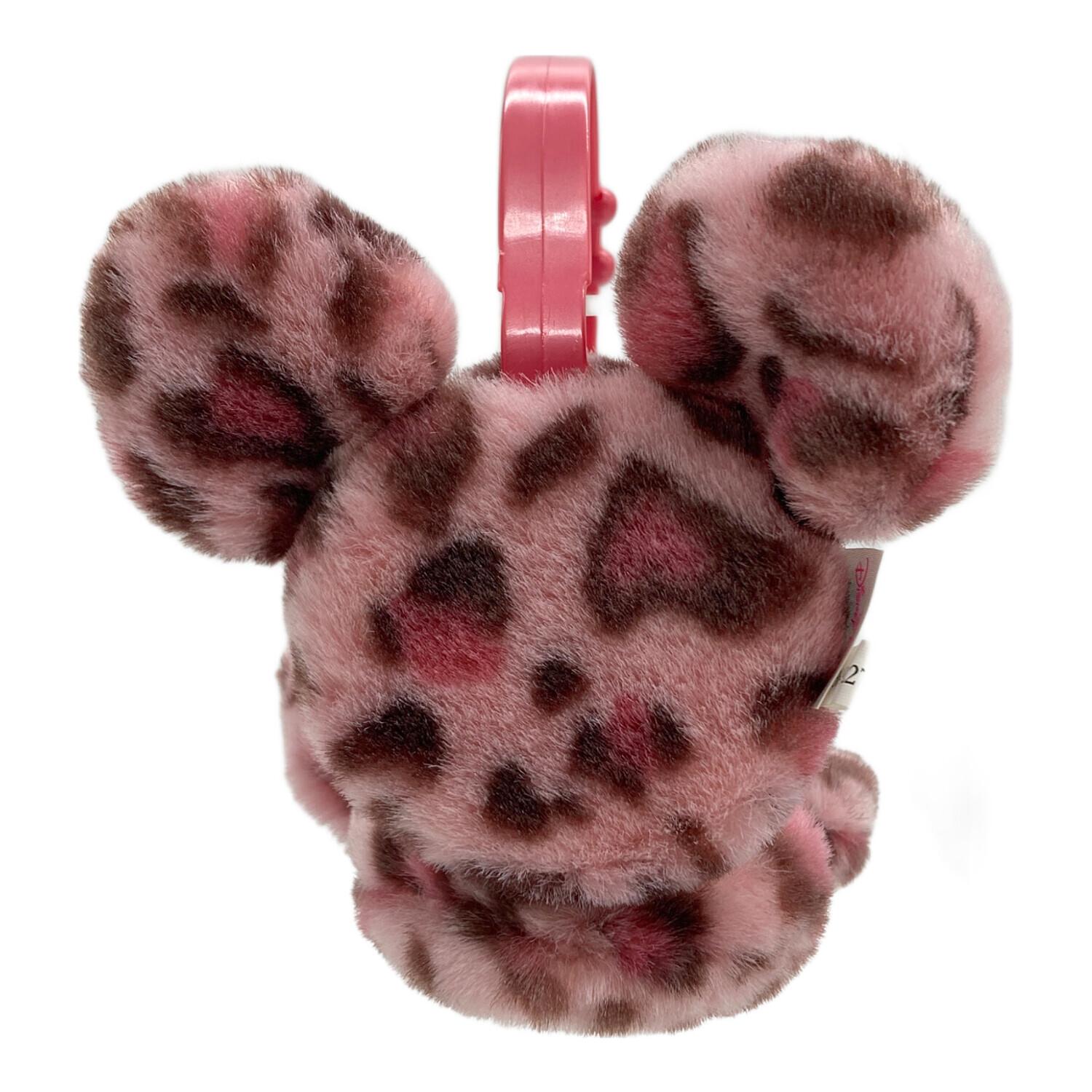 ディズニー ミニー イヤーマフ 耳あて ヒョウ柄 ブラウン レッグ