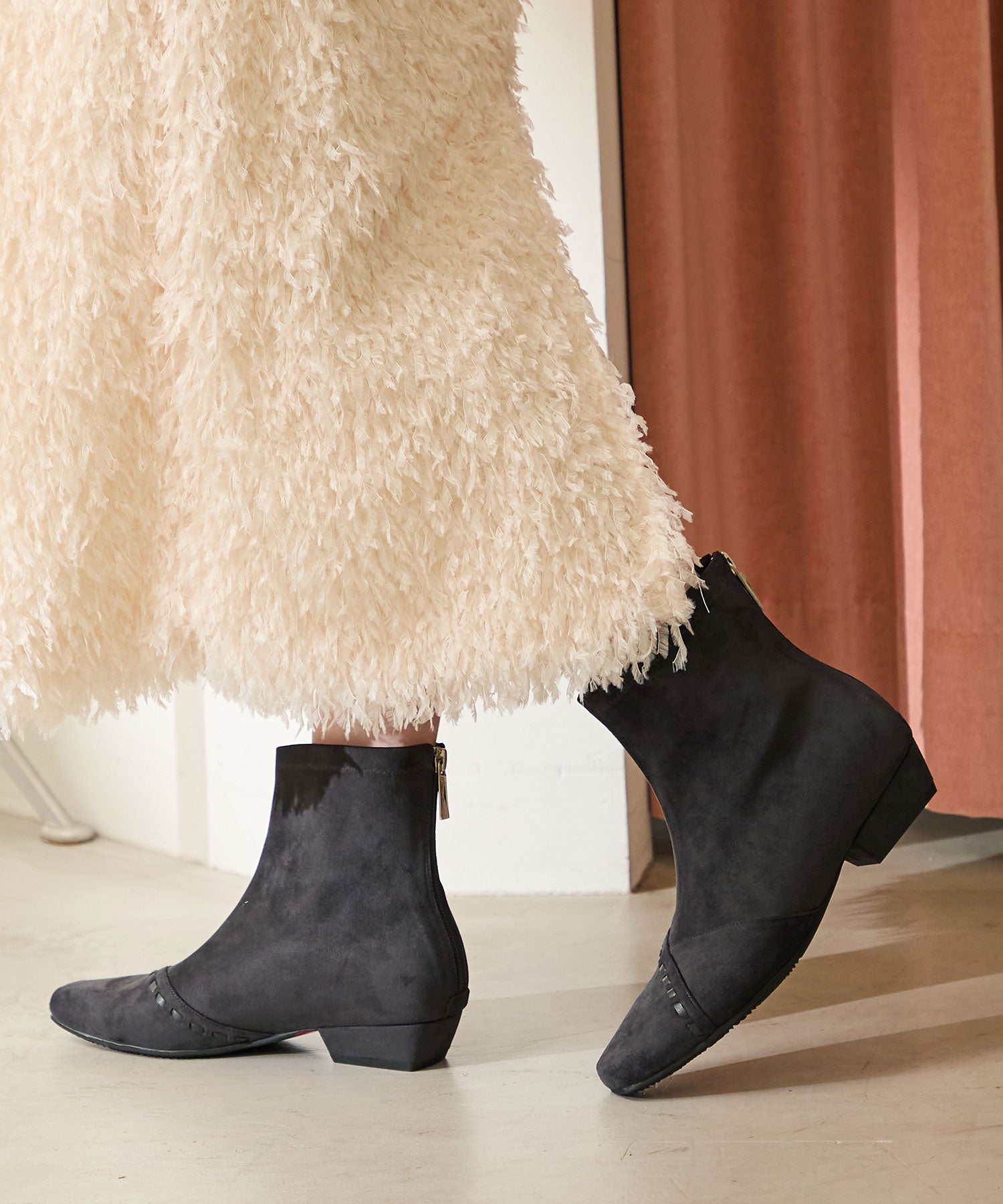 ステッチデザインスエードショートブーツ/52414 – ORIENTALTRAFFIC