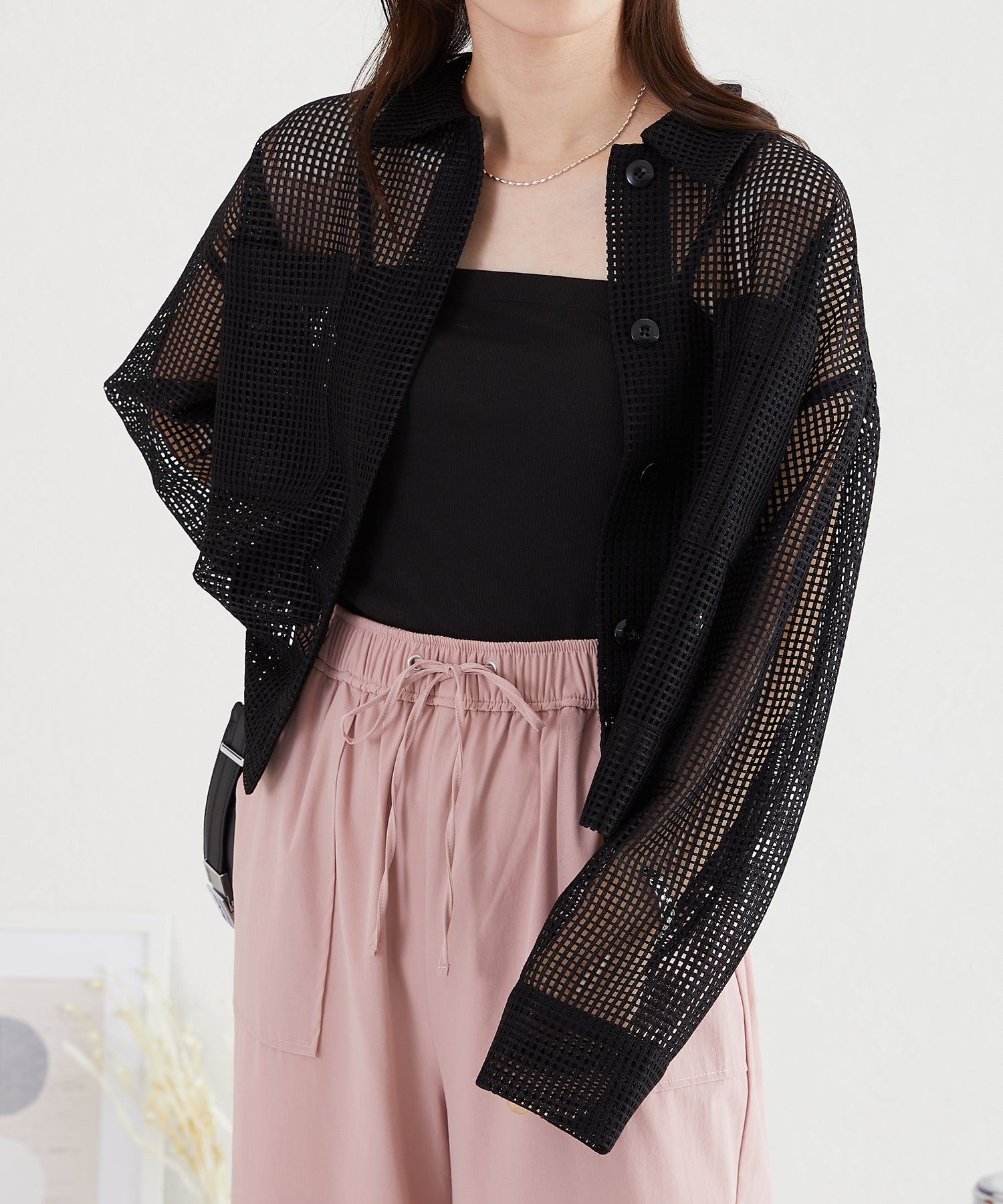 メッシュクロップドシャツ/AC3313 – ORIENTALTRAFFIC