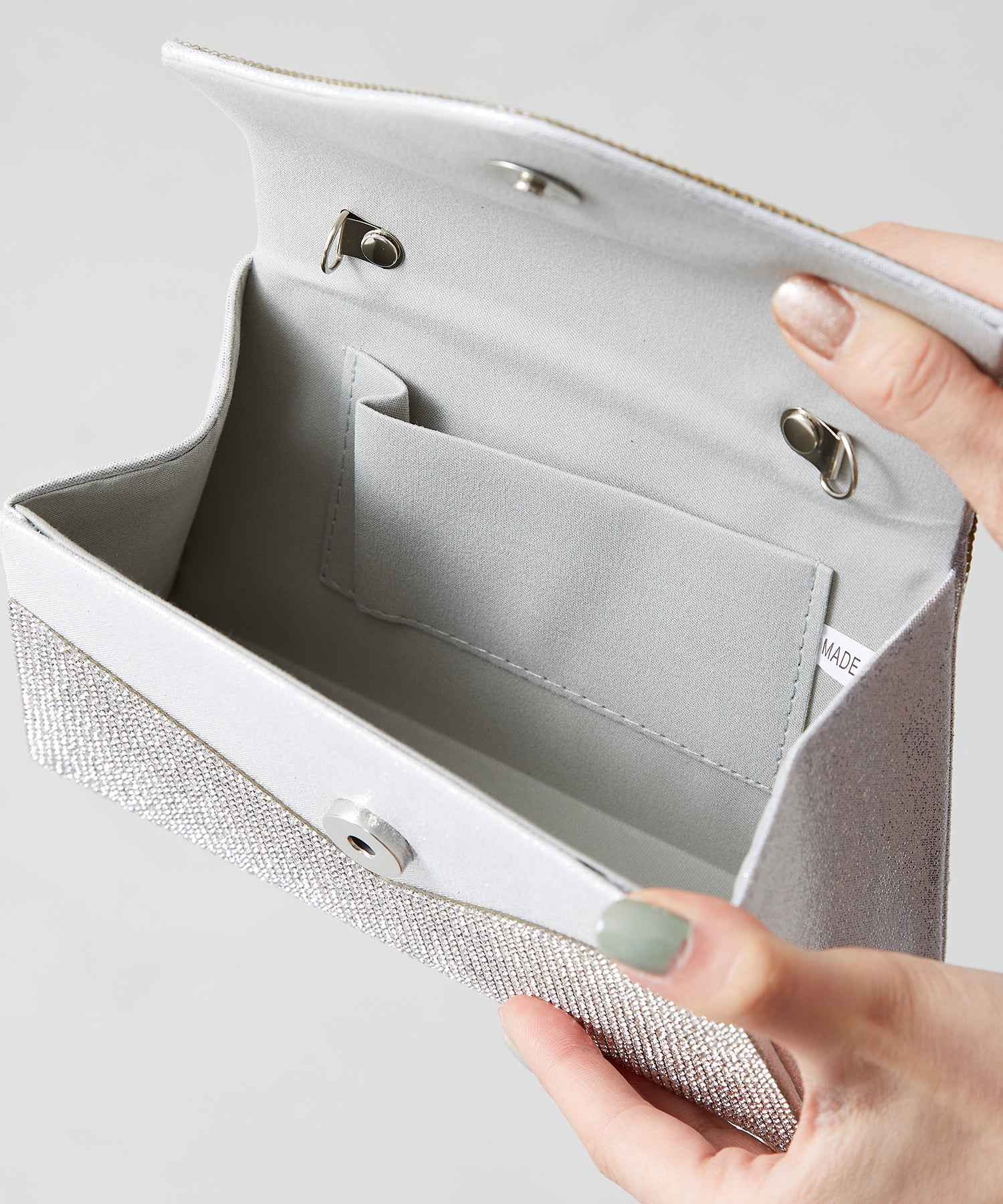 ラインストーンハンドミニバッグ/MOB012【結婚式/オケージョン