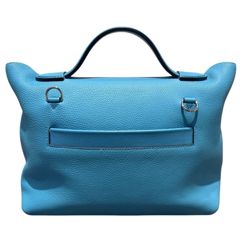 エルメス HERMES サックヴァンキャトル29 D刻 ブルーノール SV金具