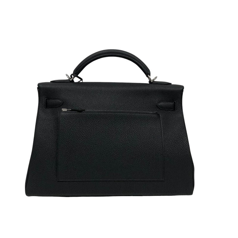 エルメス HERMES ケリー42 マキシ W刻 ブラック シルバー金具 トゴ