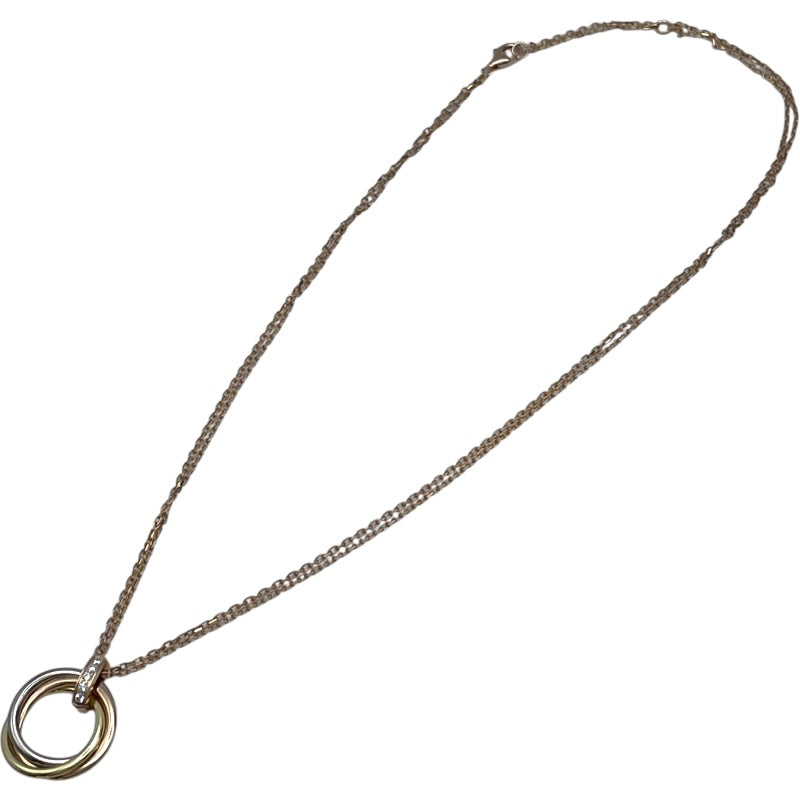 カルティエ Cartier トリニティダイヤネックレス ゴールド ピンク