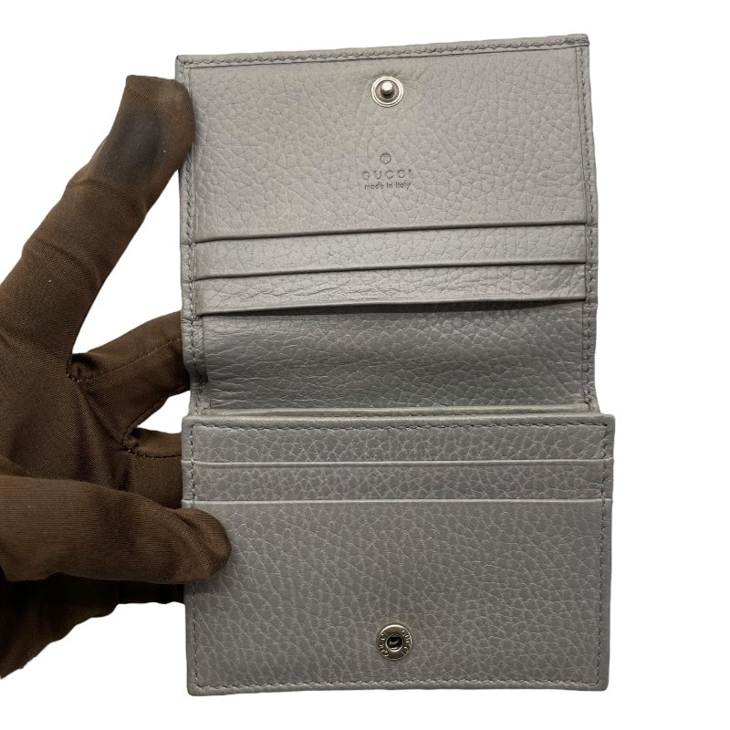 グッチ GUCCI GGマーモントレザー カードケース 456126 グレー レザー