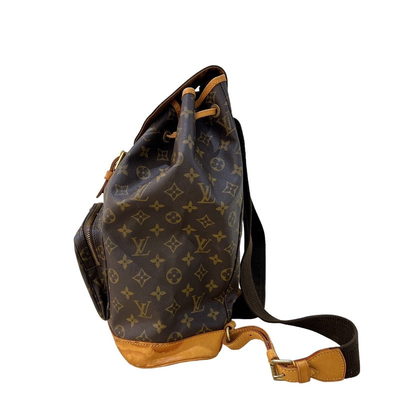 ルイ・ヴィトン LOUIS VUITTON モンスリGM M51135 モノグラム ゴールド