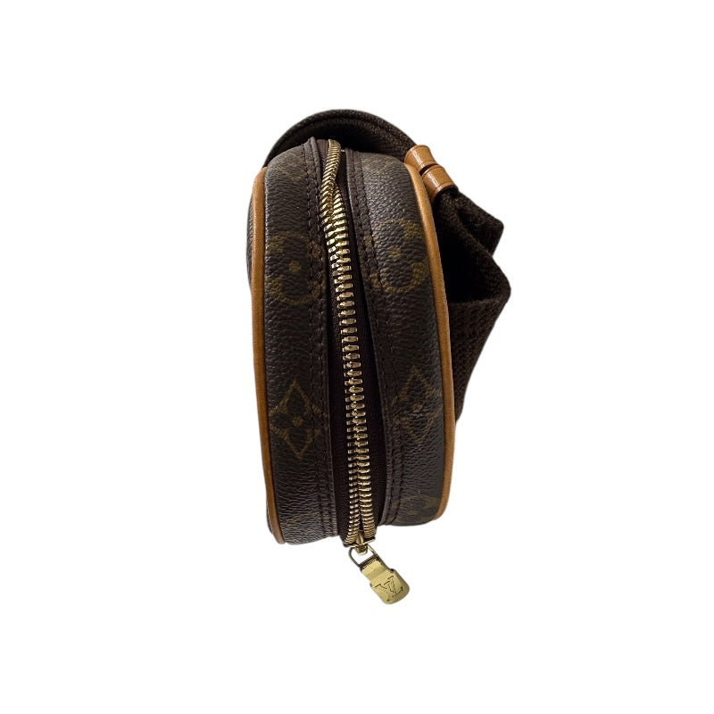 ルイ・ヴィトン LOUIS VUITTON ポシェットガンジュ ブラウン ゴールド