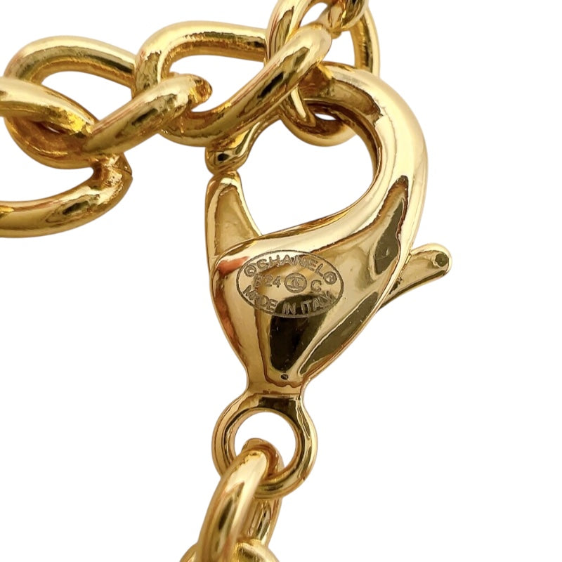 シャネル CHANEL ローラースケート ネックレス ゴールド/ブラック