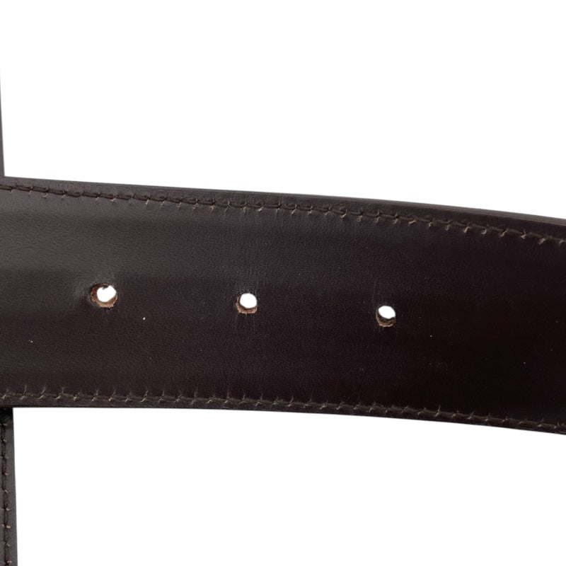 グッチ GUCCI インターロッキングG ベルト 80cm 114876 ブラウン×SV