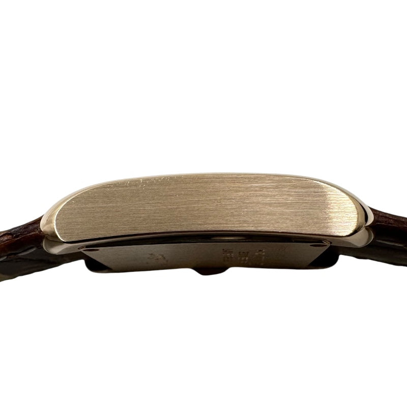 カルティエ Cartier タンク アングレーズ SM WJTA0007 K18PG/レザー