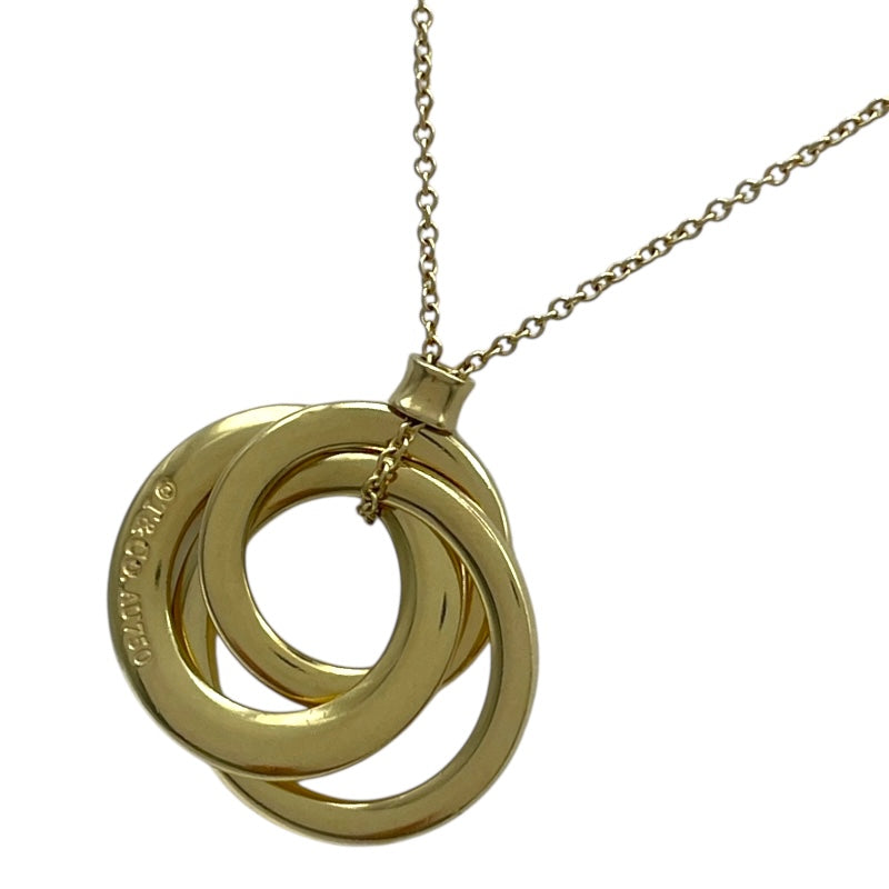 ティファニー TIFFANY＆CO トリプルサークルネックレス ゴールド Au750