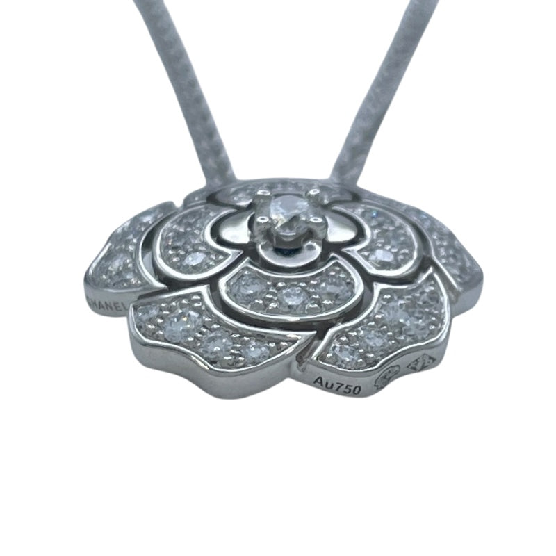 シャネル CHANEL カメリアコレクションネックレス ホワイトゴールド