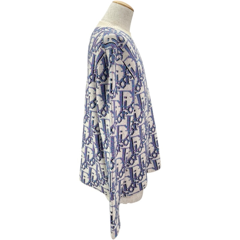 クリスチャン・ディオール Christian Dior オブリーク総柄長袖ニット