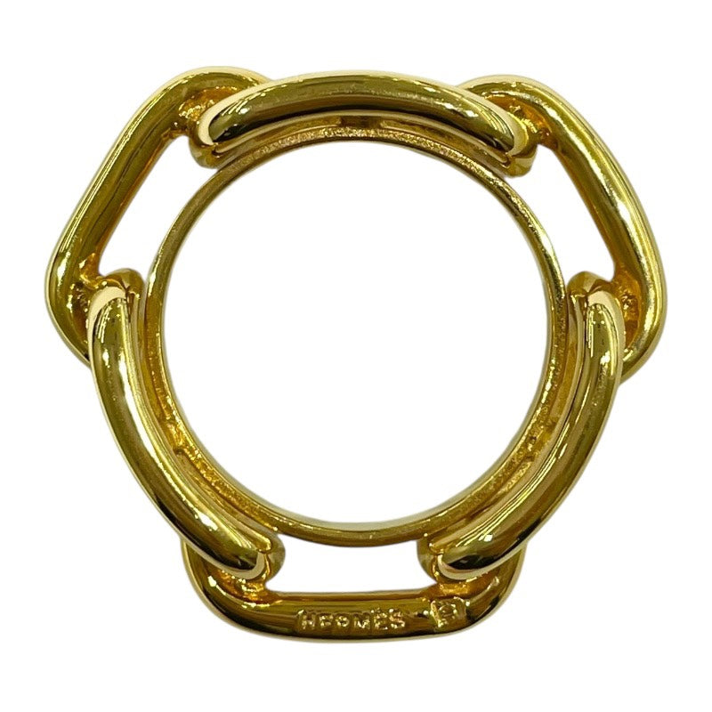 エルメス HERMES ルガデスカーフリング ゴールド メタル アクセサリー