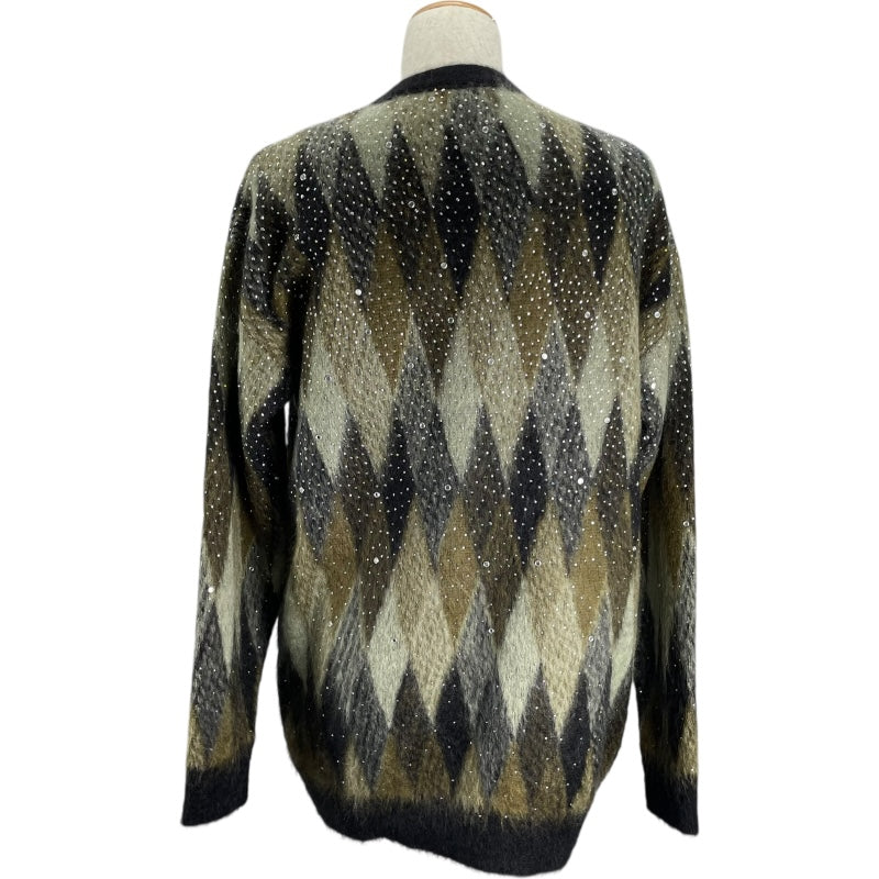 セリーヌ CELINE ラインストーン装飾モヘアニットカーディガン