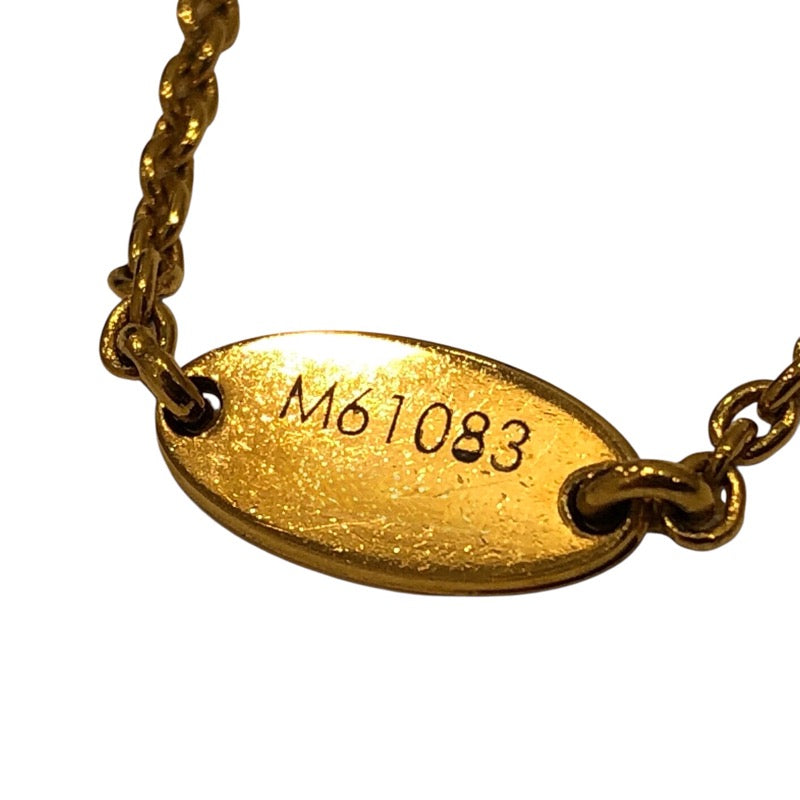 ルイ・ヴィトン LOUIS VUITTON エセンシャルV ネックレス ゴールド GP