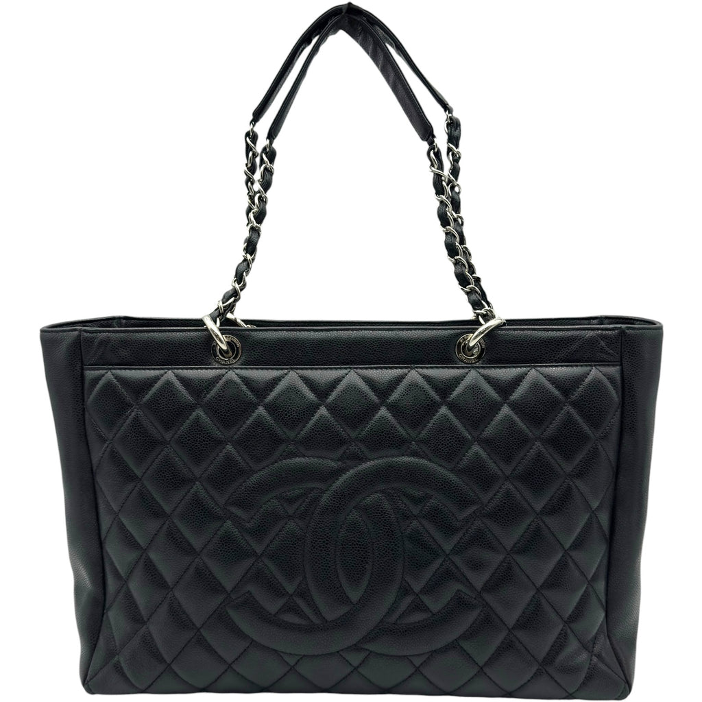 シャネル CHANEL ココマーク チェーントートバッグ 13番台 ブラック