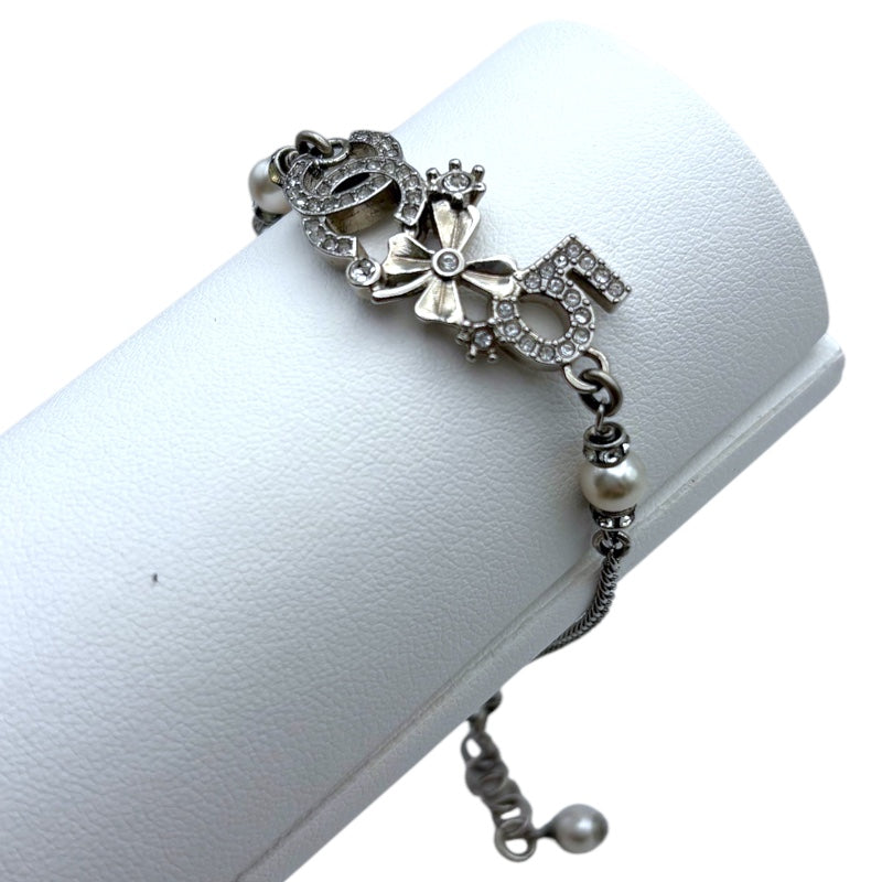 シャネル CHANEL ココマークアイコンブレスレット シルバー メタル