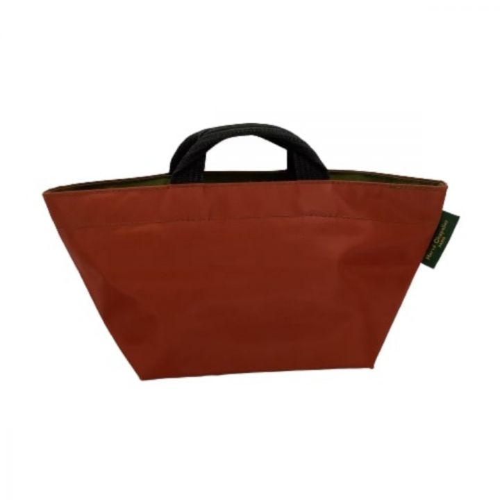 Herve Chapelier エルベシャプリエ トートバッグ オレンジ×カーキ