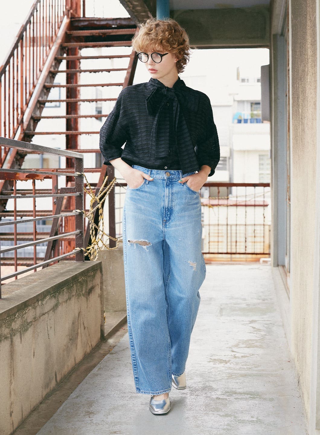 COEL Online StoreCOEL×upper hights クラッシュデニムパンツ(23