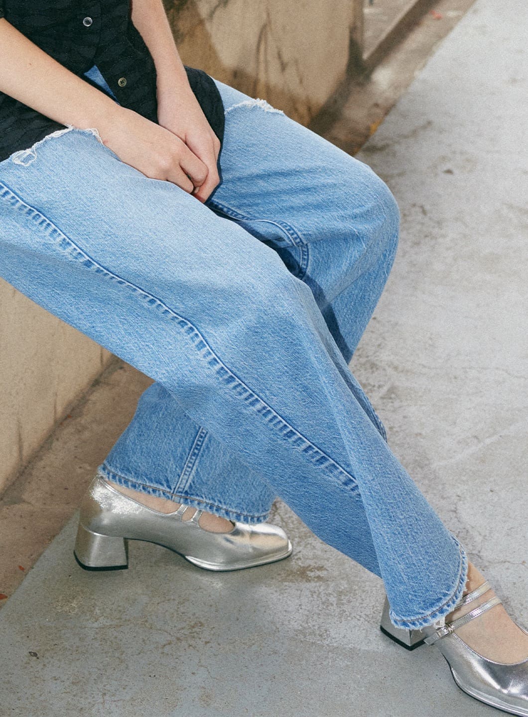 COEL Online StoreCOEL×upper hights クラッシュデニムパンツ(23