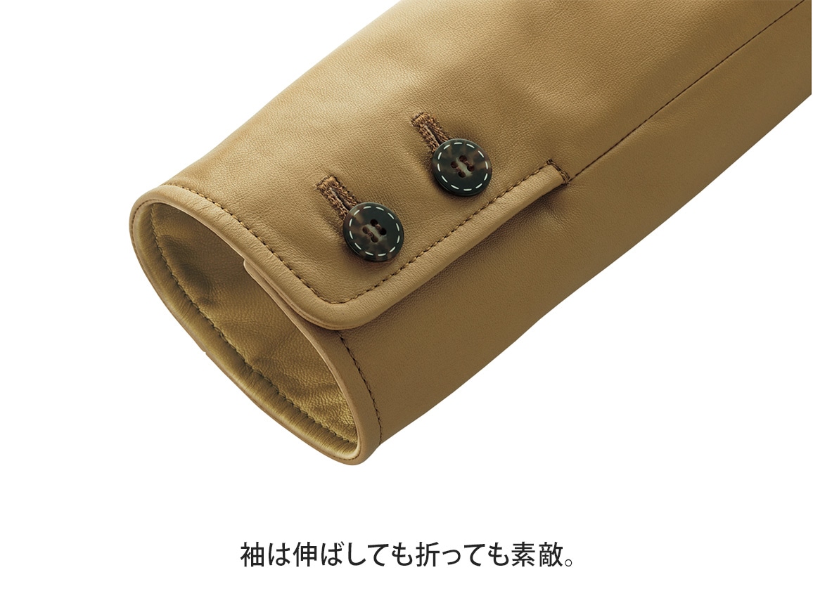 49AV．ジュンコシマダ・ノーカラーシープレザージャケット(36_36