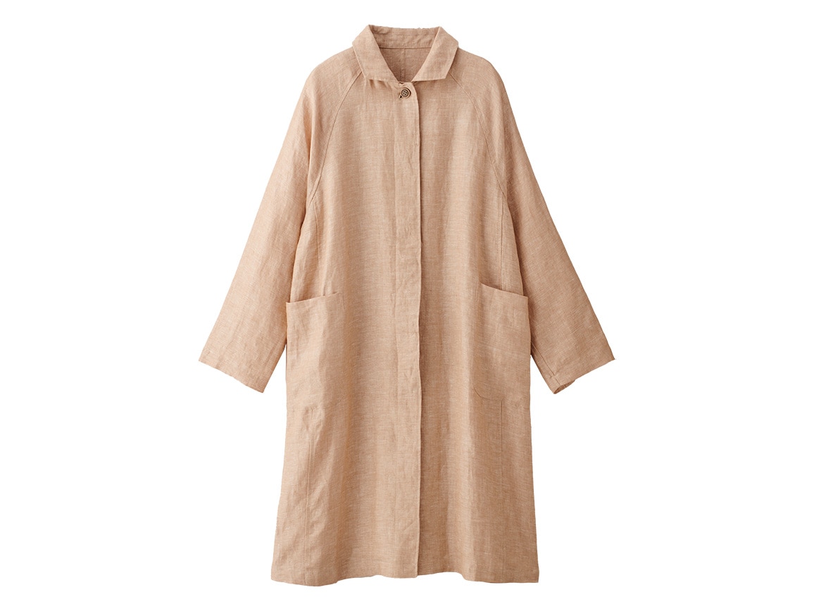 リネンステンカラーコート(03_L 22_ライトベージュ): ｜ カタログ通販