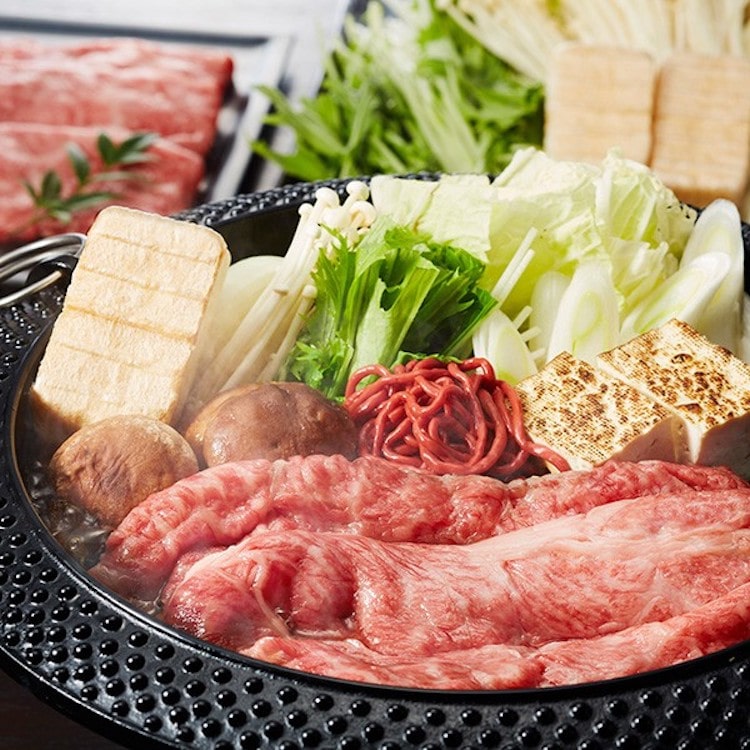 ひょうたんや]近江牛A5ランクすき焼きセット（野菜付き）: JAL