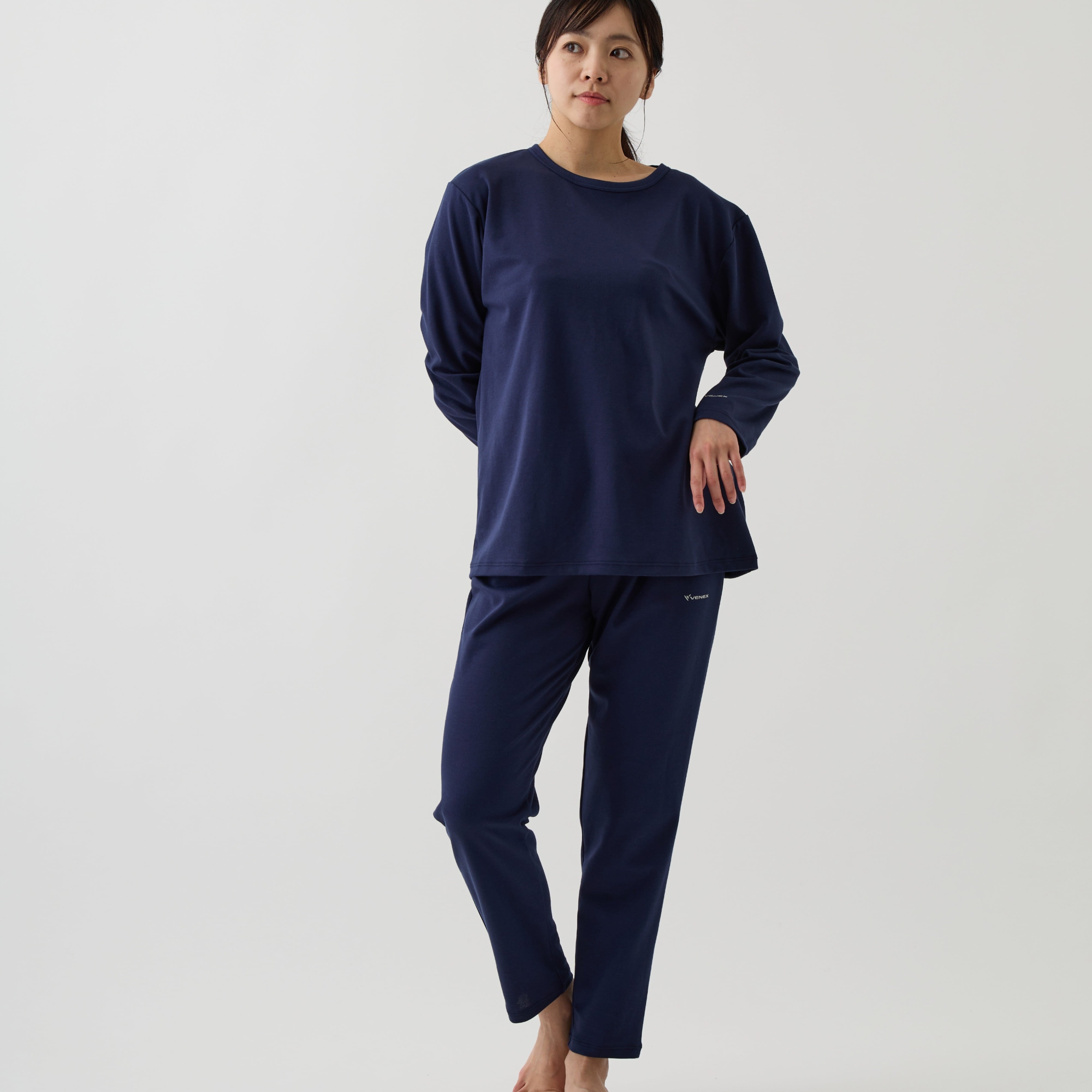 VENEX ベネクス コンフォートポンチ セットアップ レディース ネイビー
