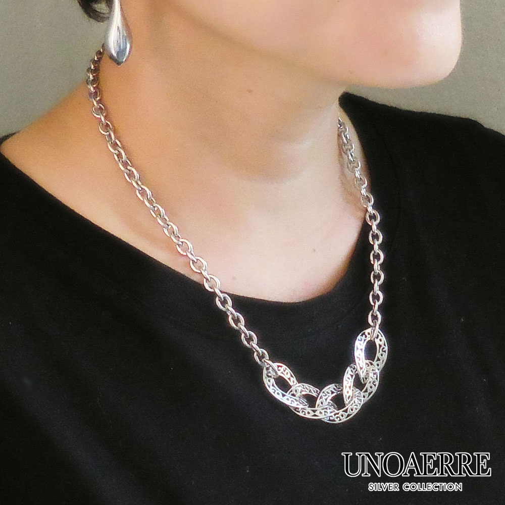 UNOAERRE ウノアエレ ネックレス マーキスデザイン シルバー925